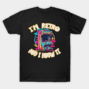 I'm Retro and I Know It Funny Vintage Arcade Video Game T-Shirt